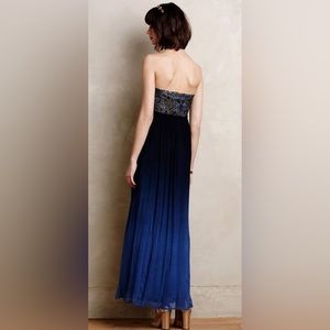 Anthropologie Ocan Fade Maxi Dress By Moulinette Sours Sz 6 Petite Blue